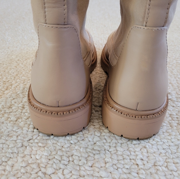 Sam Edelman Leone Leather Lug Chunky Sole Chelsea Boots Size 8.5M Suede. - Picture 8 of 13